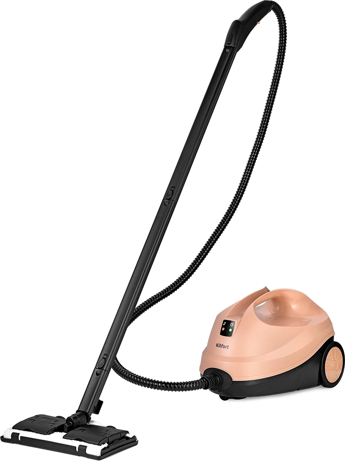 Пароочиститель напольный Kitfort КТ-9188 2000Вт бежевый/черный, фото 2