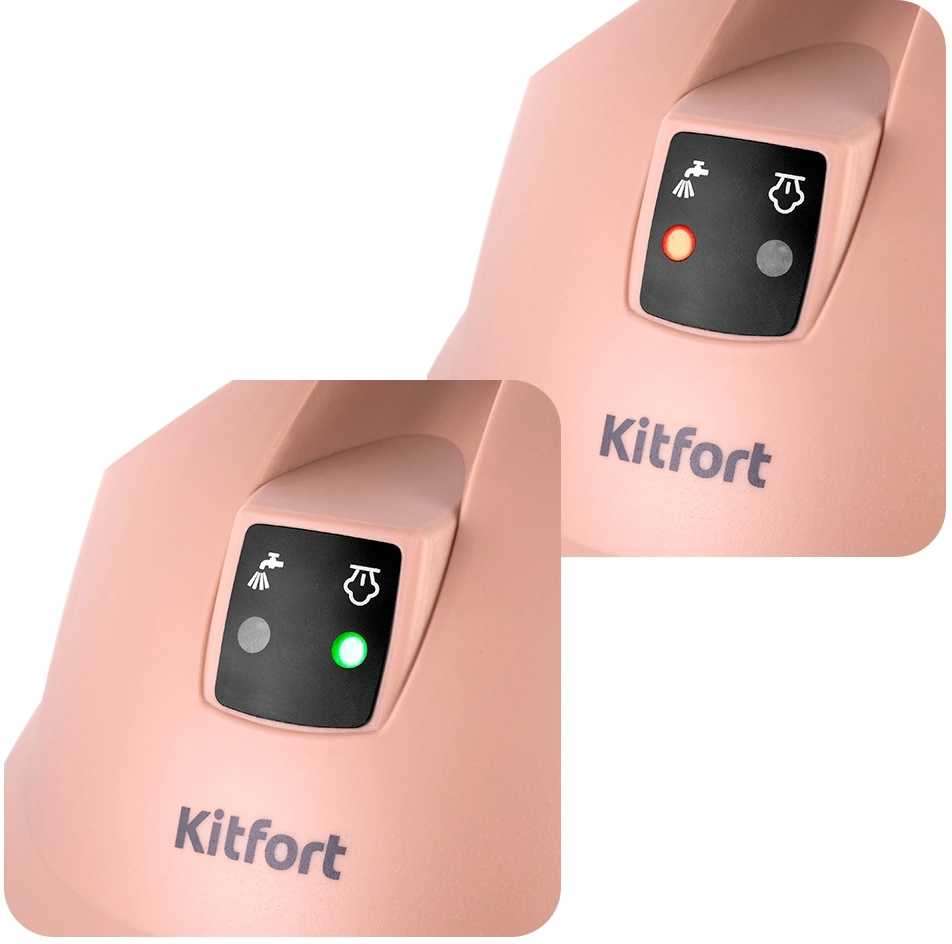 Пароочиститель напольный Kitfort КТ-9188 2000Вт бежевый/черный, фото 6