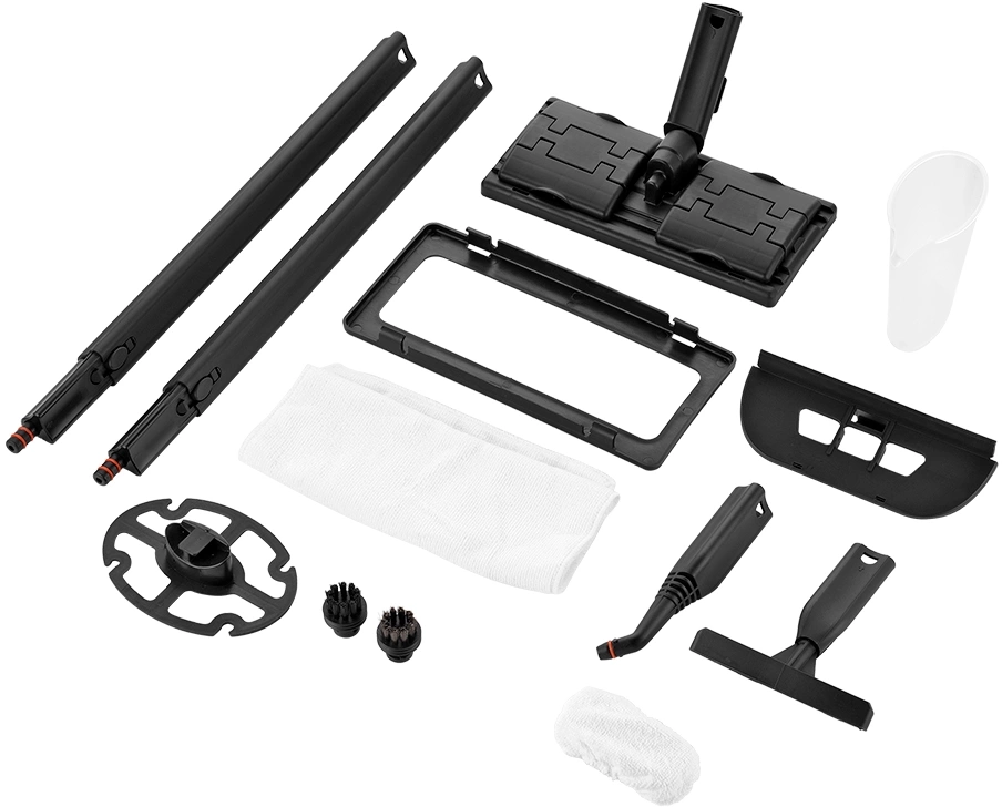 Пароочиститель напольный Kitfort КТ-9188 2000Вт бежевый/черный, фото 7