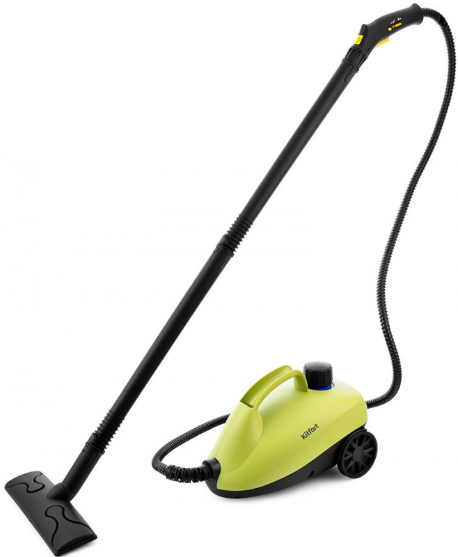 Пароочиститель напольный Kitfort KT-951 1250Вт черный/желтый, фото 2