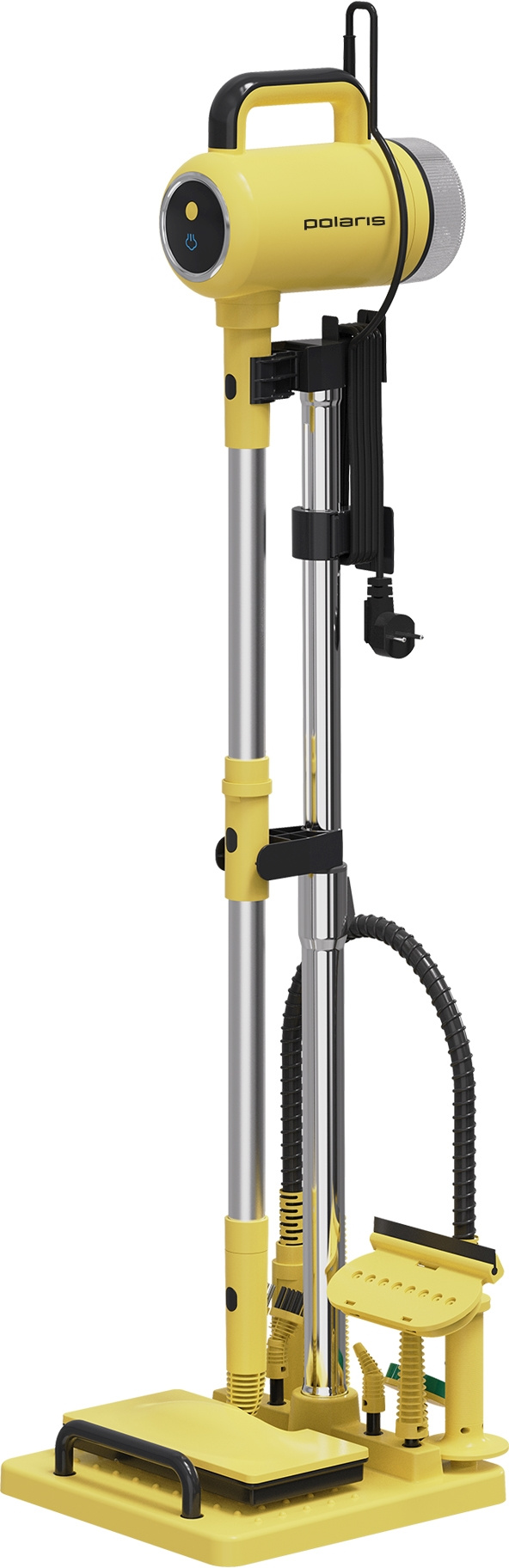 Пароочиститель напольный Polaris PSC 1711C 1700Вт желтый/черный