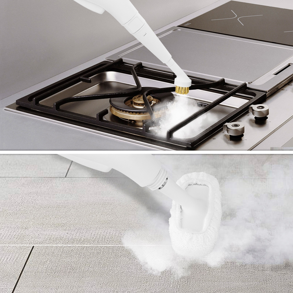 Пароочиститель ручной Kitfort КТ-9109-2 1000Вт белый/салатовый, фото 11