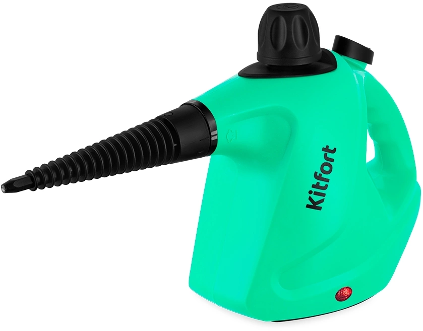 Пароочиститель ручной Kitfort КТ-9138-2 1050Вт черный/зеленый, фото 2