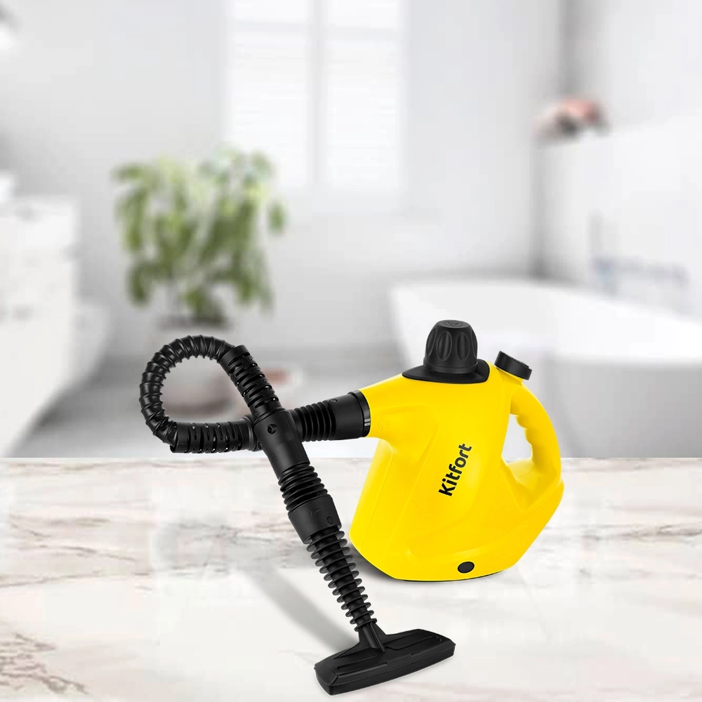 Пароочиститель ручной Kitfort КТ-9138-3 1050Вт черный/желтый, фото 3