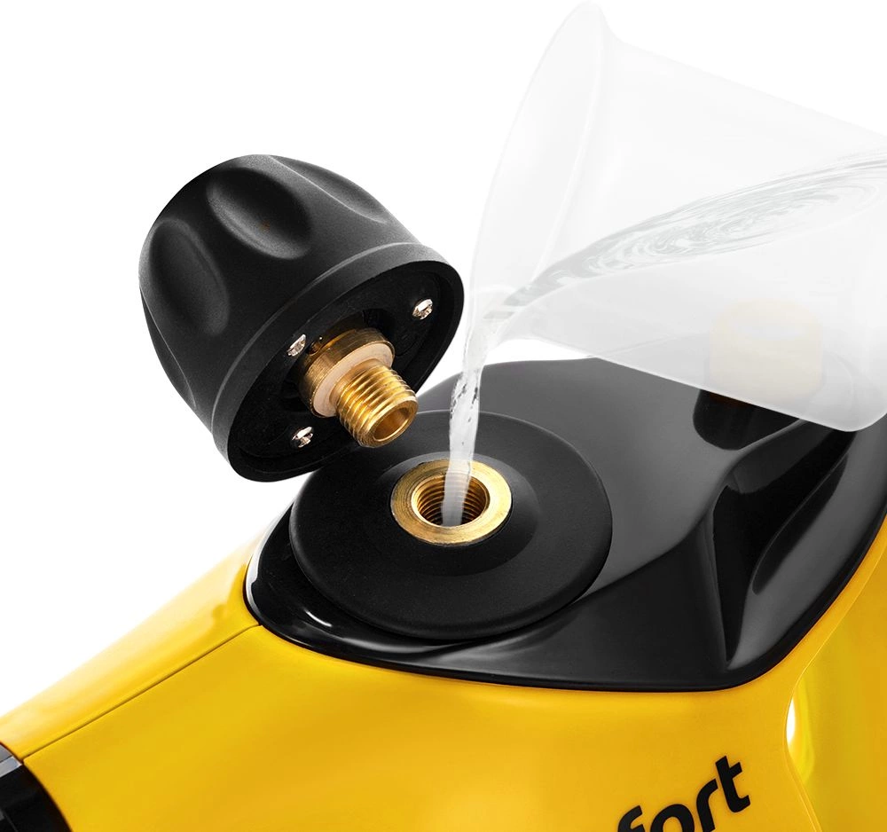 Пароочиститель ручной Kitfort КТ-9140-1 1050Вт черный/желтый, фото 6