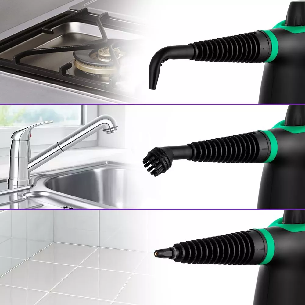 Пароочиститель ручной Kitfort КТ-9170-2 1050Вт черный/зеленый, фото 6