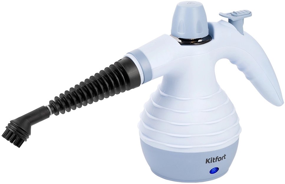 Пароочиститель ручной Kitfort КТ-9176 1050Вт голубой, фото 2