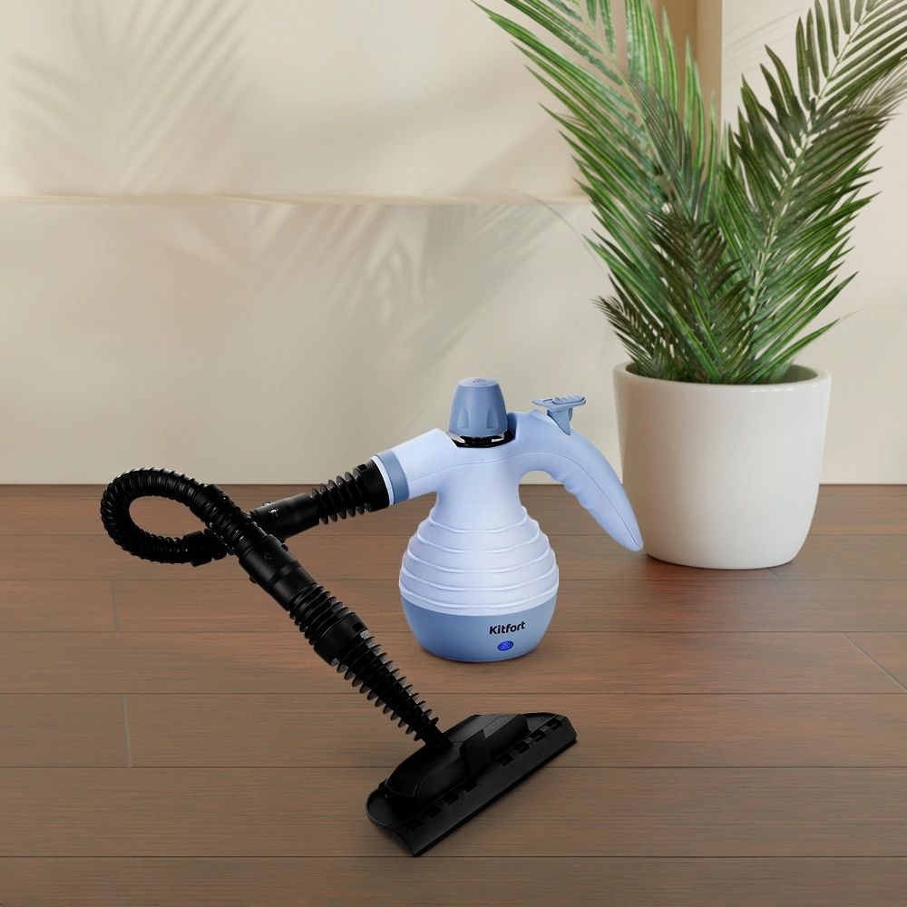 Пароочиститель ручной Kitfort КТ-9176 1050Вт голубой, фото 8