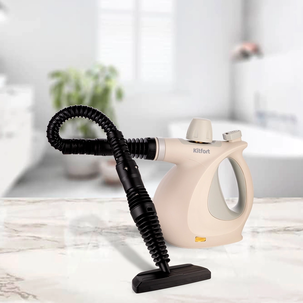 Пароочиститель ручной Kitfort КТ-9177 1050Вт бежевый/серый, фото 7