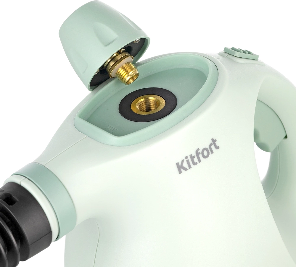 Пароочиститель ручной Kitfort КТ-9178 1050Вт зеленый, фото 4
