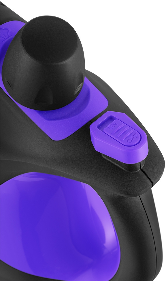 Пароочиститель ручной Kitfort КТ-9195 1050Вт черный/фиолетовый, фото 6