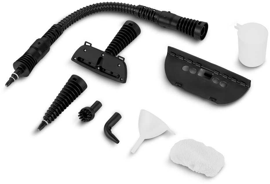 Пароочиститель ручной Kitfort КТ-9195 1050Вт черный/фиолетовый, фото 7