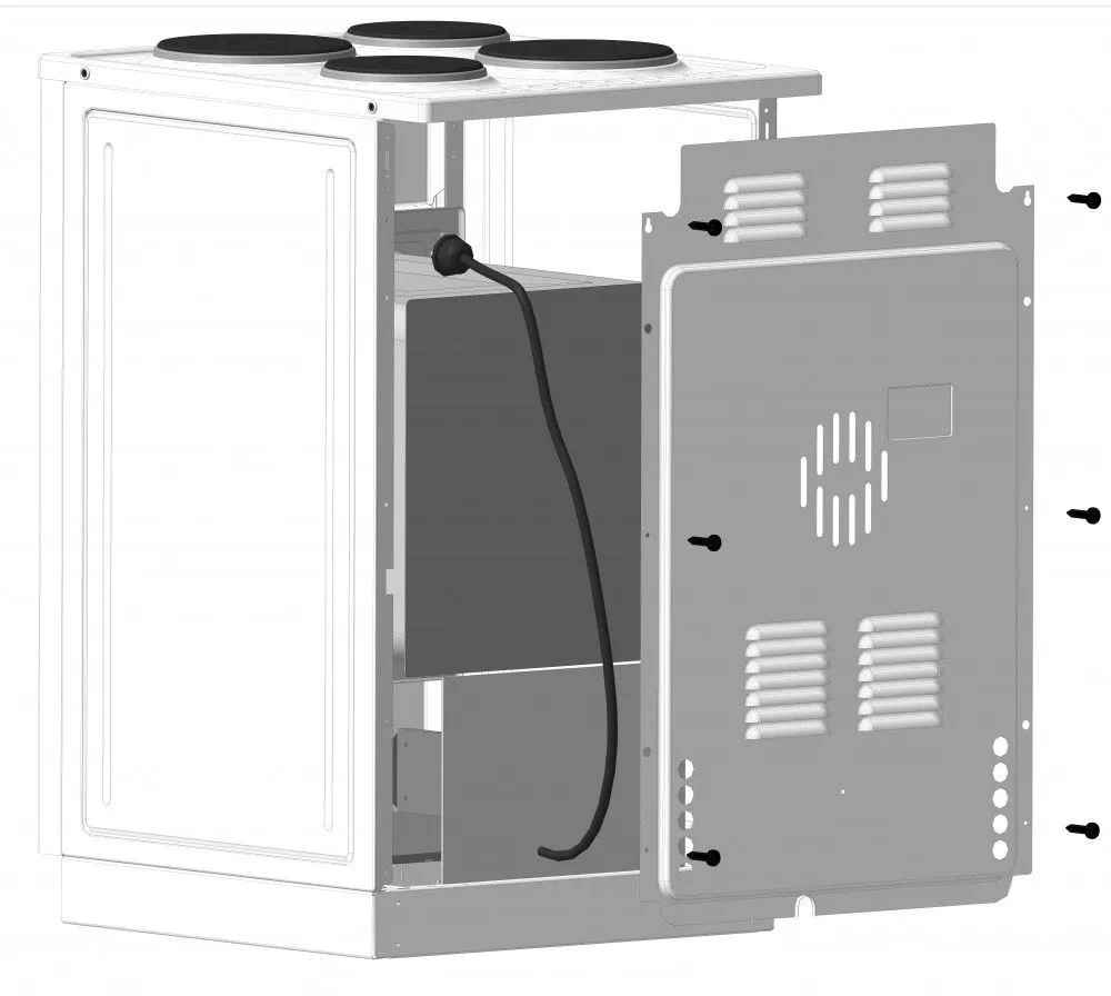 Плита Электрическая Лысьва EF4005MK00 черный, фото 4