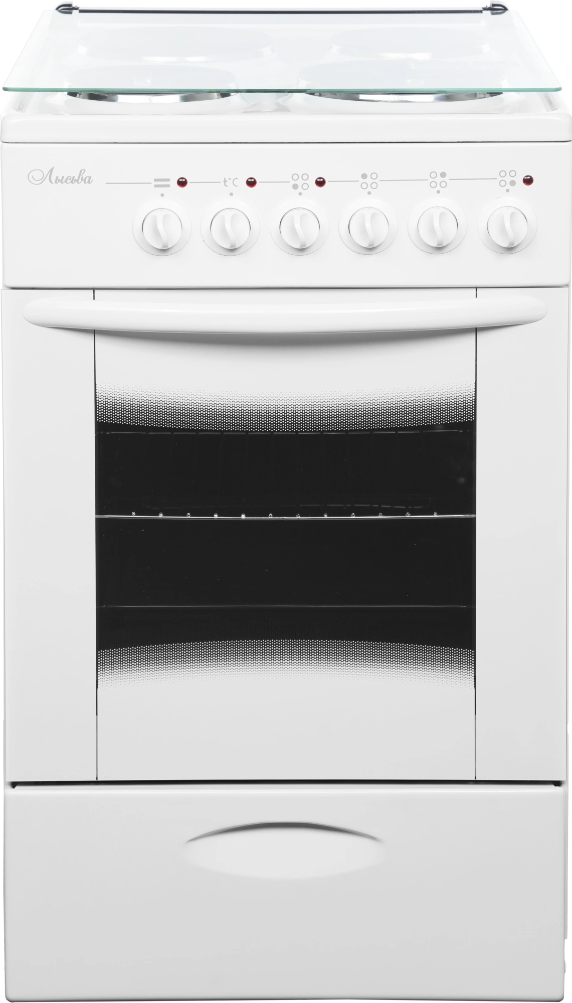 Плита Электрическая Лысьва ЭП 411 МС белый стеклянная крышка, фото 2