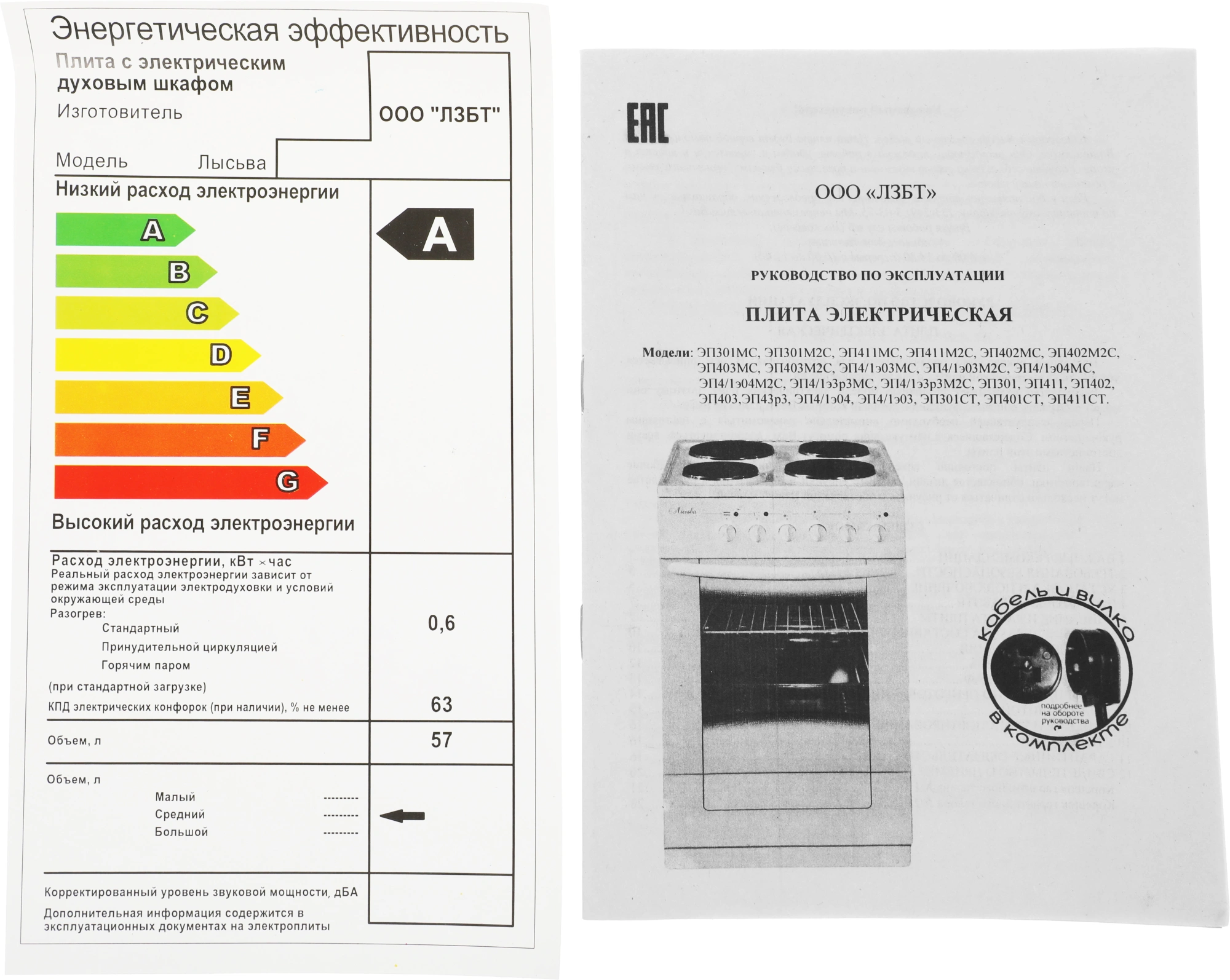 Плита Электрическая Лысьва ЭП 411 МС белый стеклянная крышка, фото 18