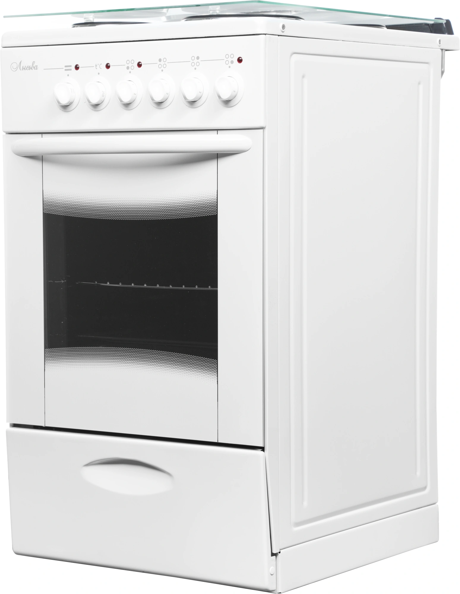 Плита Электрическая Лысьва ЭП 411 МС белый стеклянная крышка, фото 4