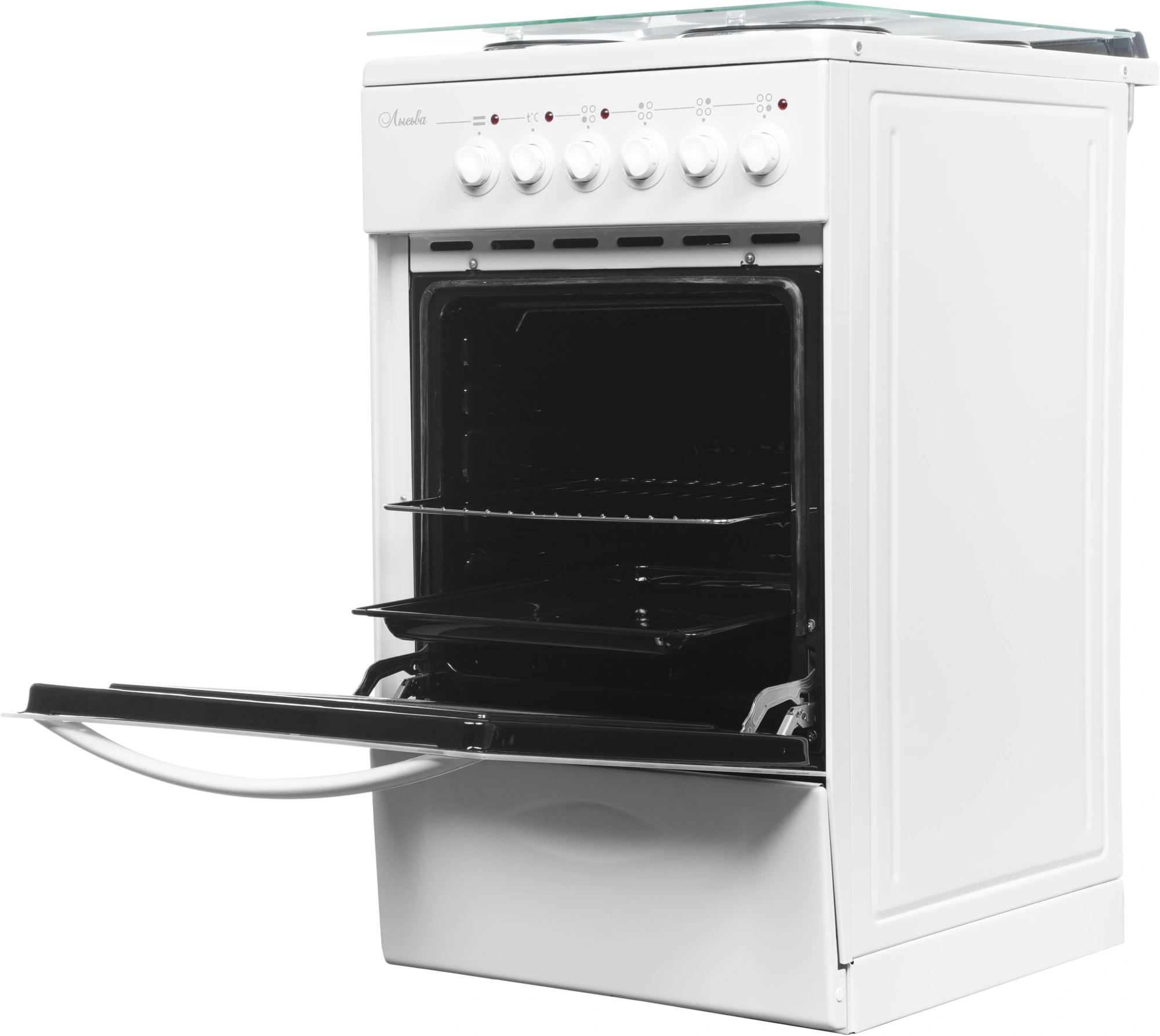 Плита Электрическая Лысьва ЭП 411 МС белый стеклянная крышка, фото 5