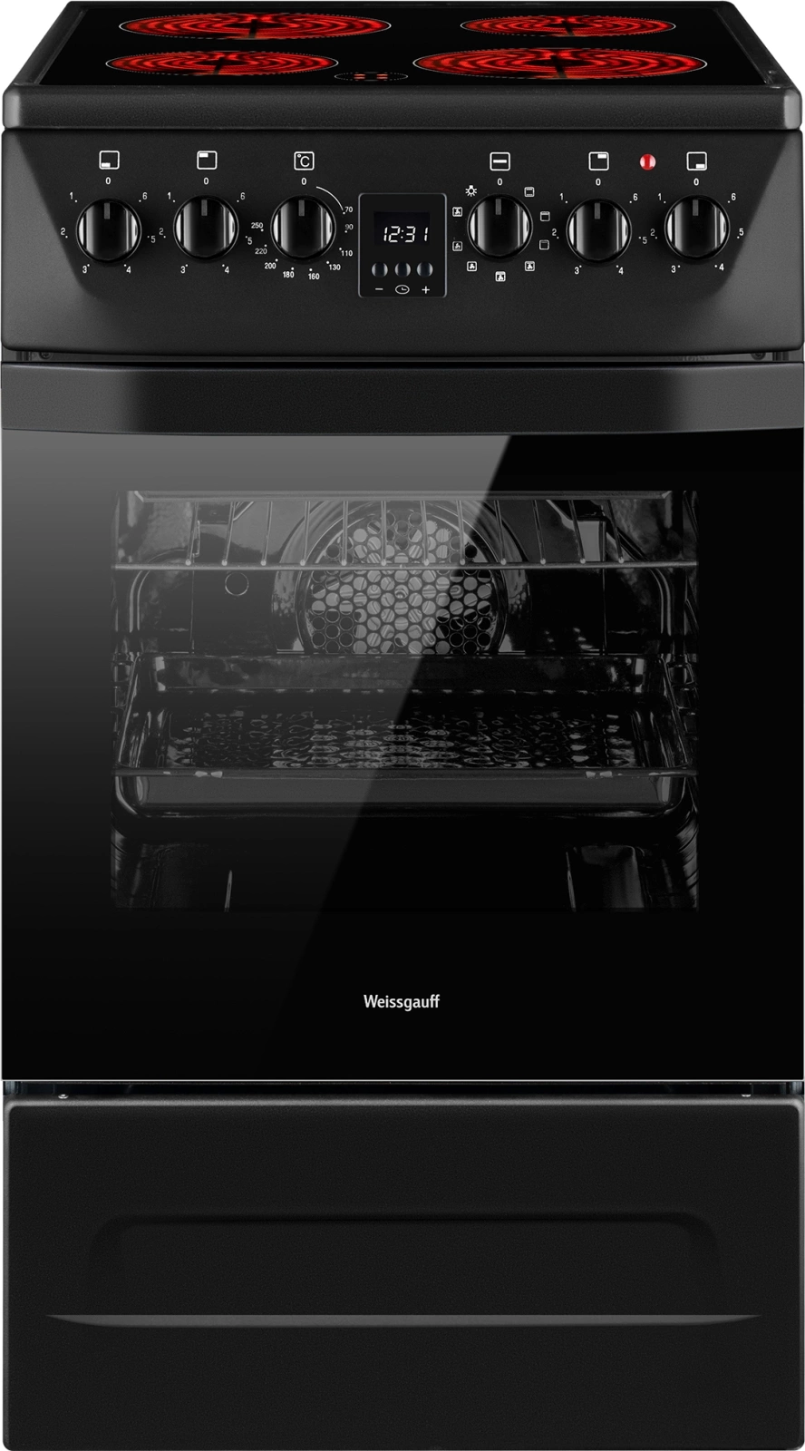 Плита Электрическая Weissgauff WES 2V16 BE, фото 2