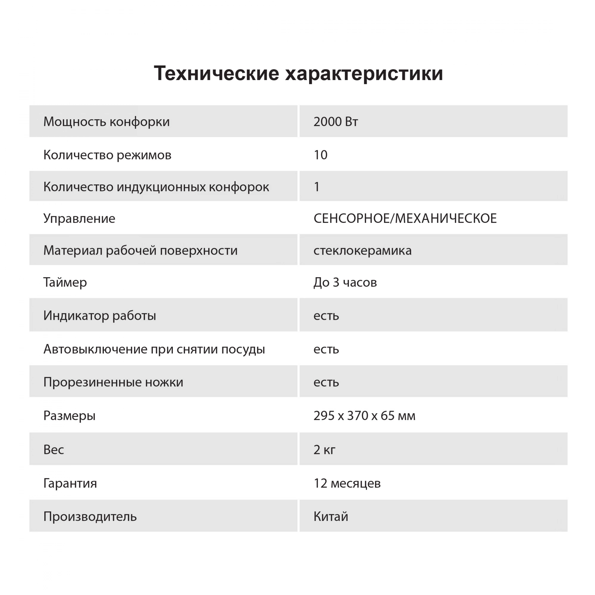 Плита Индукционная Hyundai HYC-0102, фото 33