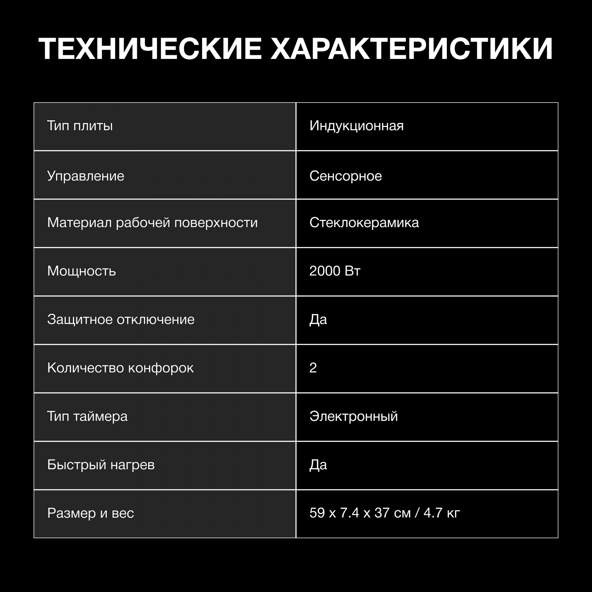 Плита Индукционная Hyundai HYC-0107, фото 15