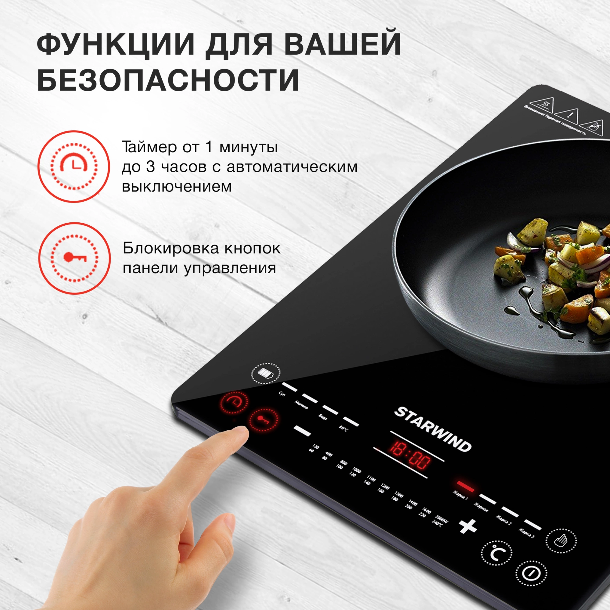 Плита Индукционная Starwind STI-1001, фото 25