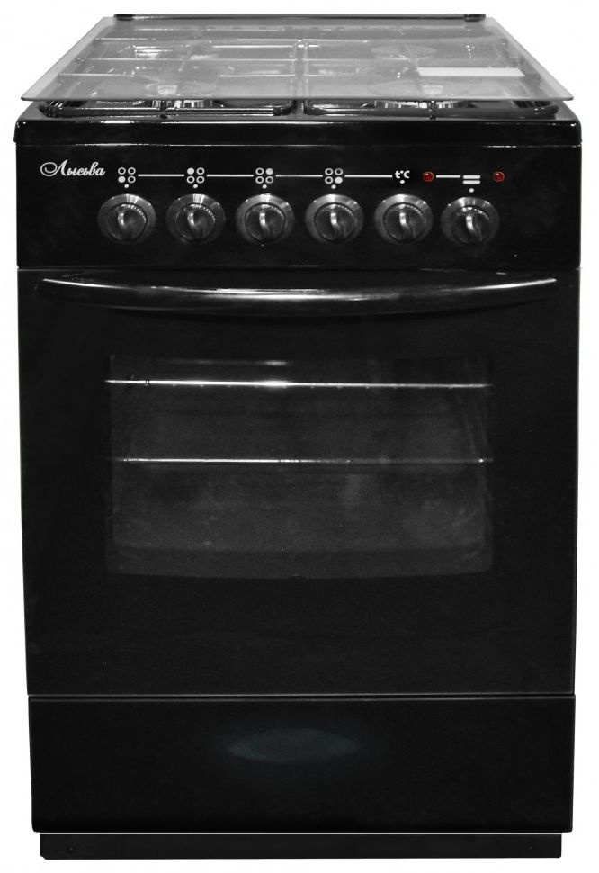 Плита Комбинированная Лысьва ЭГ 401 МС-2у черный стеклянная крышка, фото 2