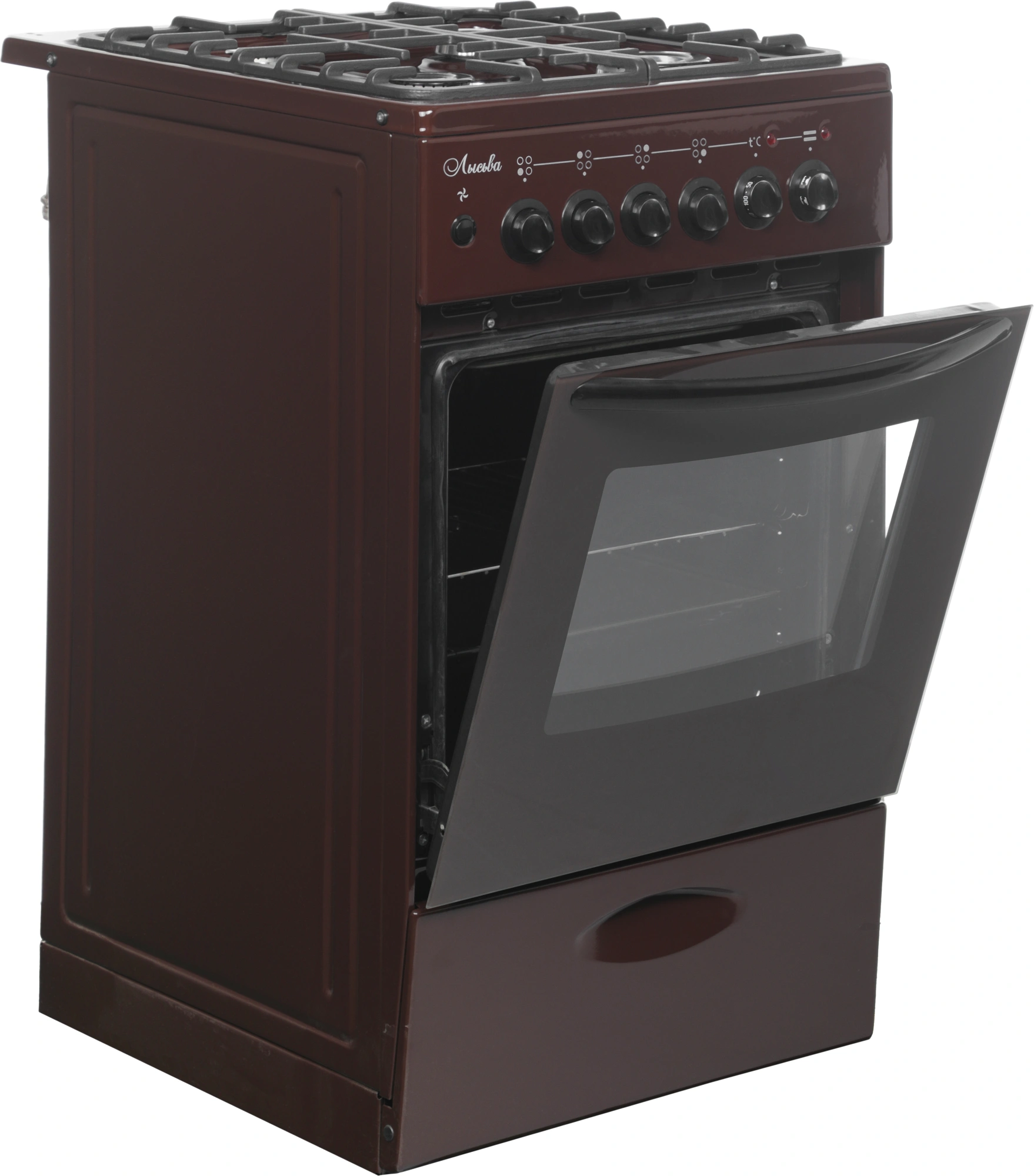 Плита Комбинированная Лысьва ЭГ 404 МС-2у коричневый, фото 20