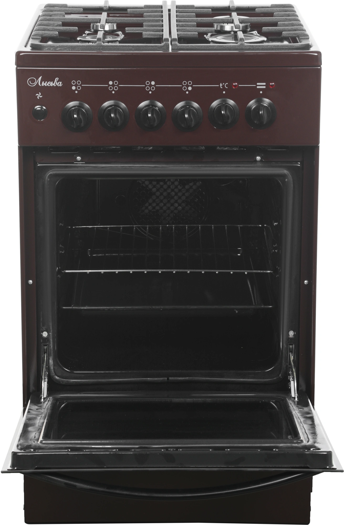 Плита Комбинированная Лысьва ЭГ 404 МС-2у коричневый, фото 3