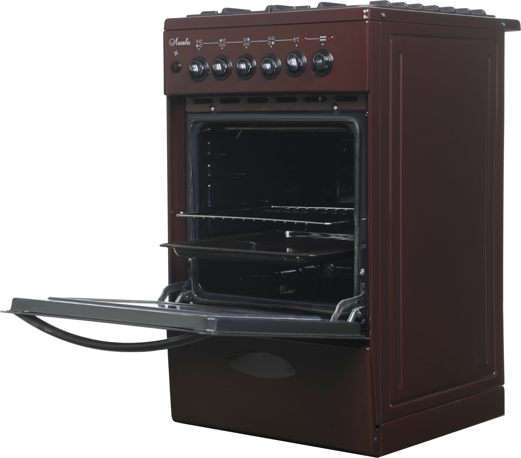 Плита Комбинированная Лысьва ЭГ 404 МС-2у коричневый, фото 6