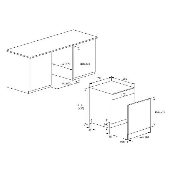 Посудомоечная машина Beko BDIN14320, фото 5