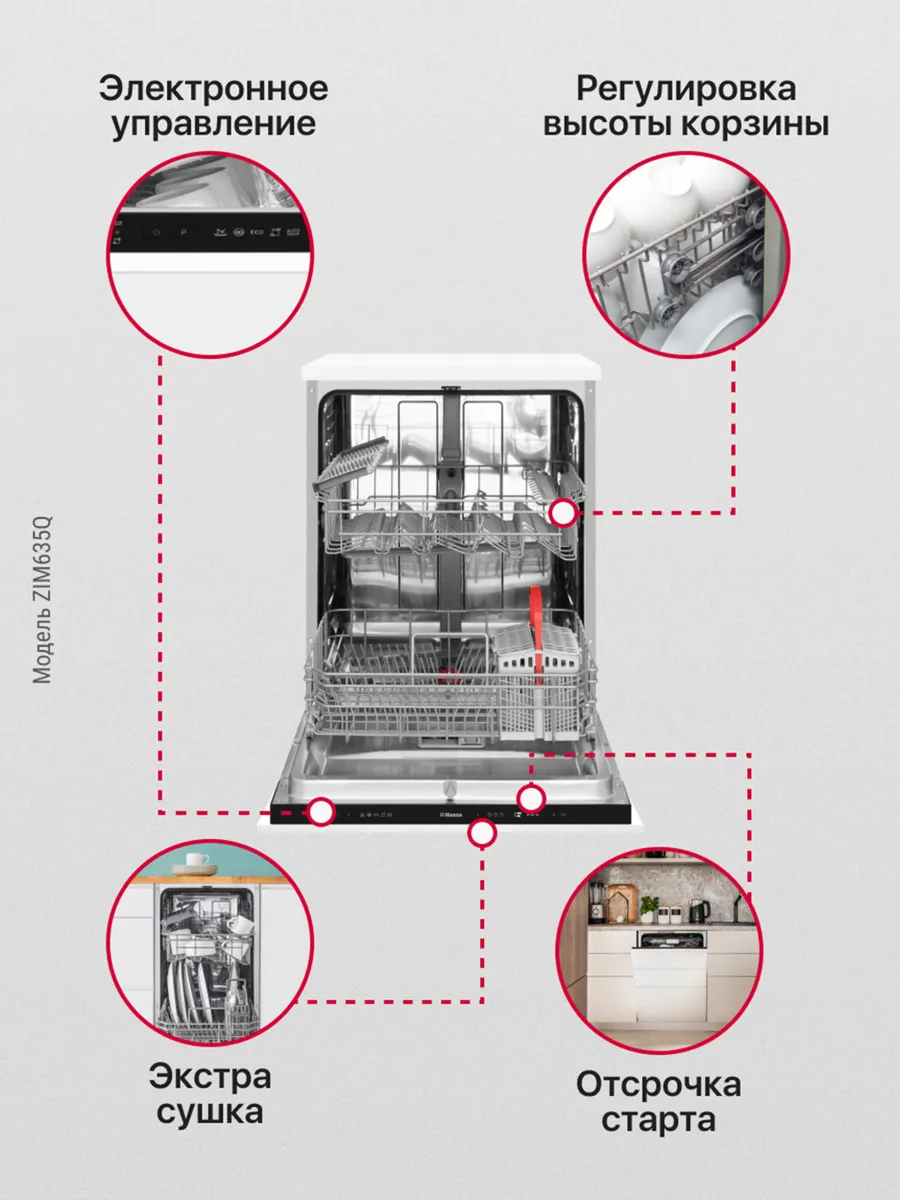 Посудомоечная машина HANSA ZIM635Q, фото 25