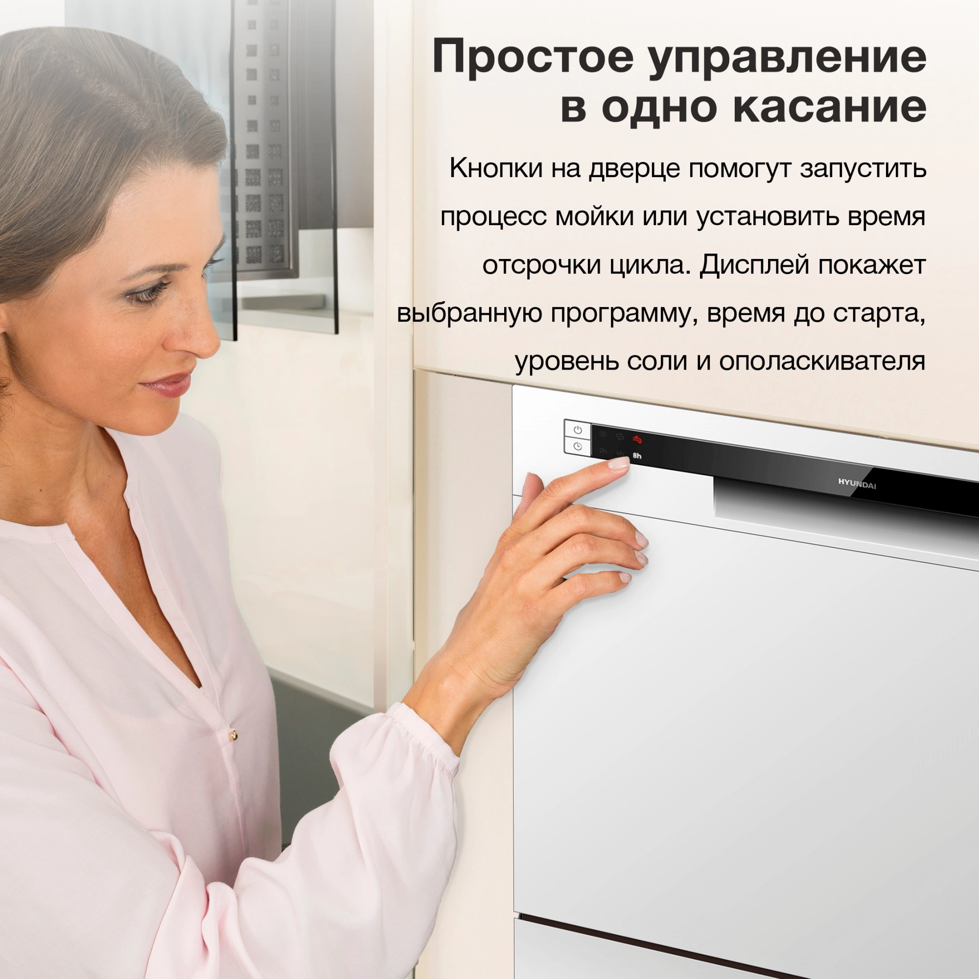 Посудомоечная машина Hyundai DT503 белый, фото 19