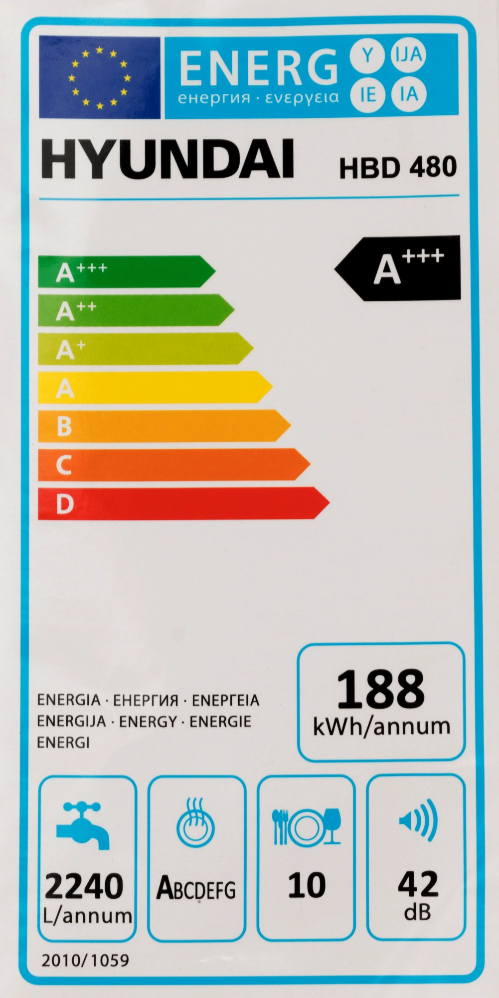 Посудомоечная машина Hyundai HBD 480, фото 31