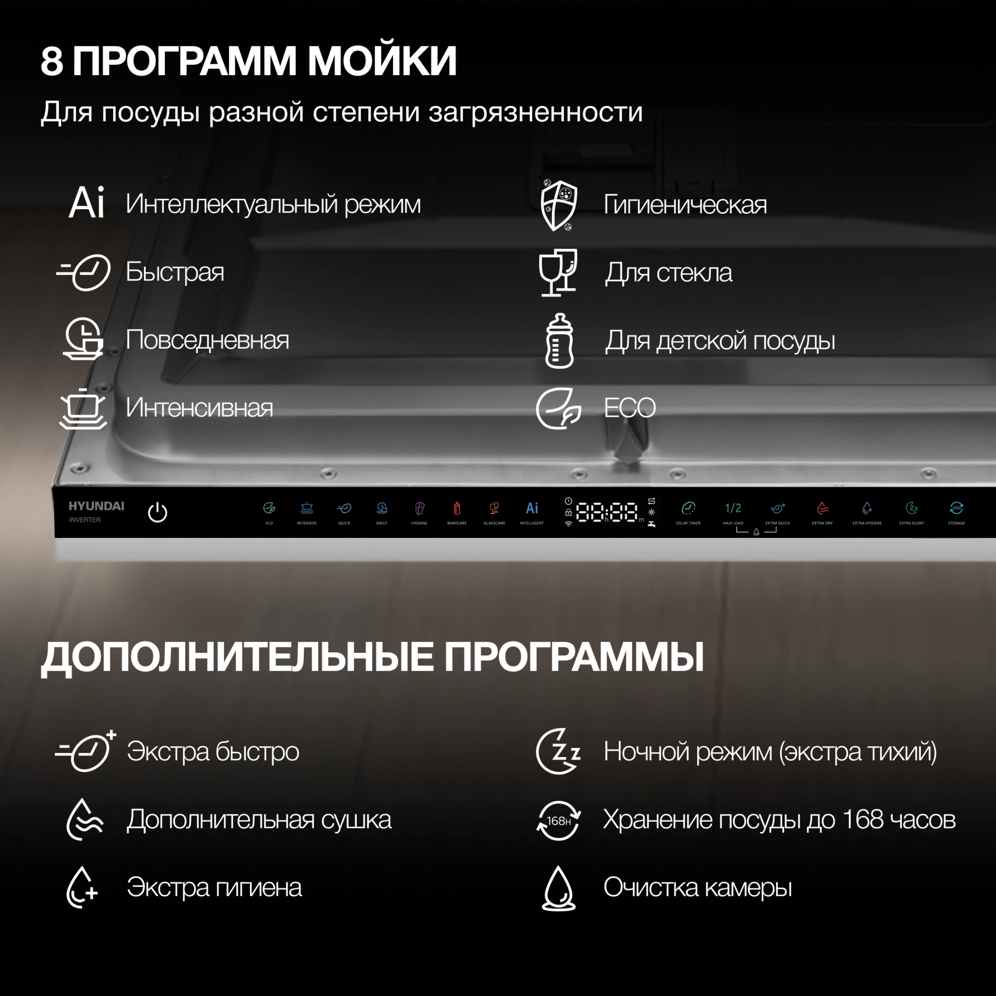 Посудомоечная машина Hyundai HBD 685, фото 24