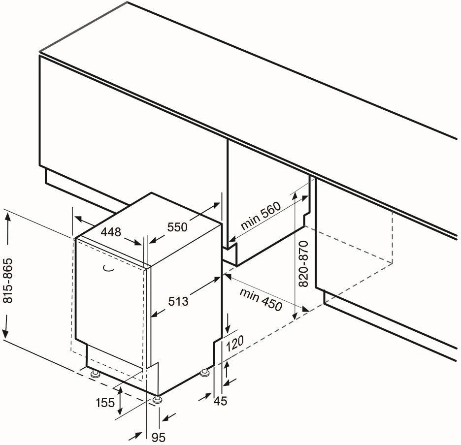 Посудомоечная машина Krona Martina 45 BI, фото 18