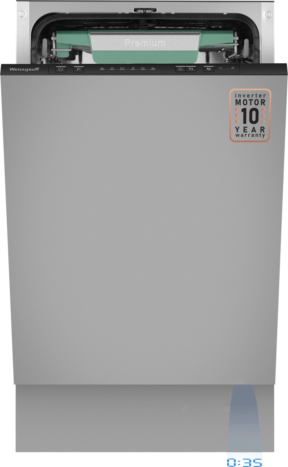 Посудомоечная машина Weissgauff BDW 4536 D Inverter Autoopen Timer Floor