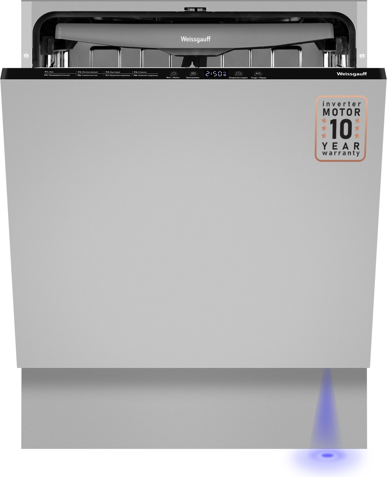 Посудомоечная машина Weissgauff BDW 6038 D Inverter Autoopen, фото 2