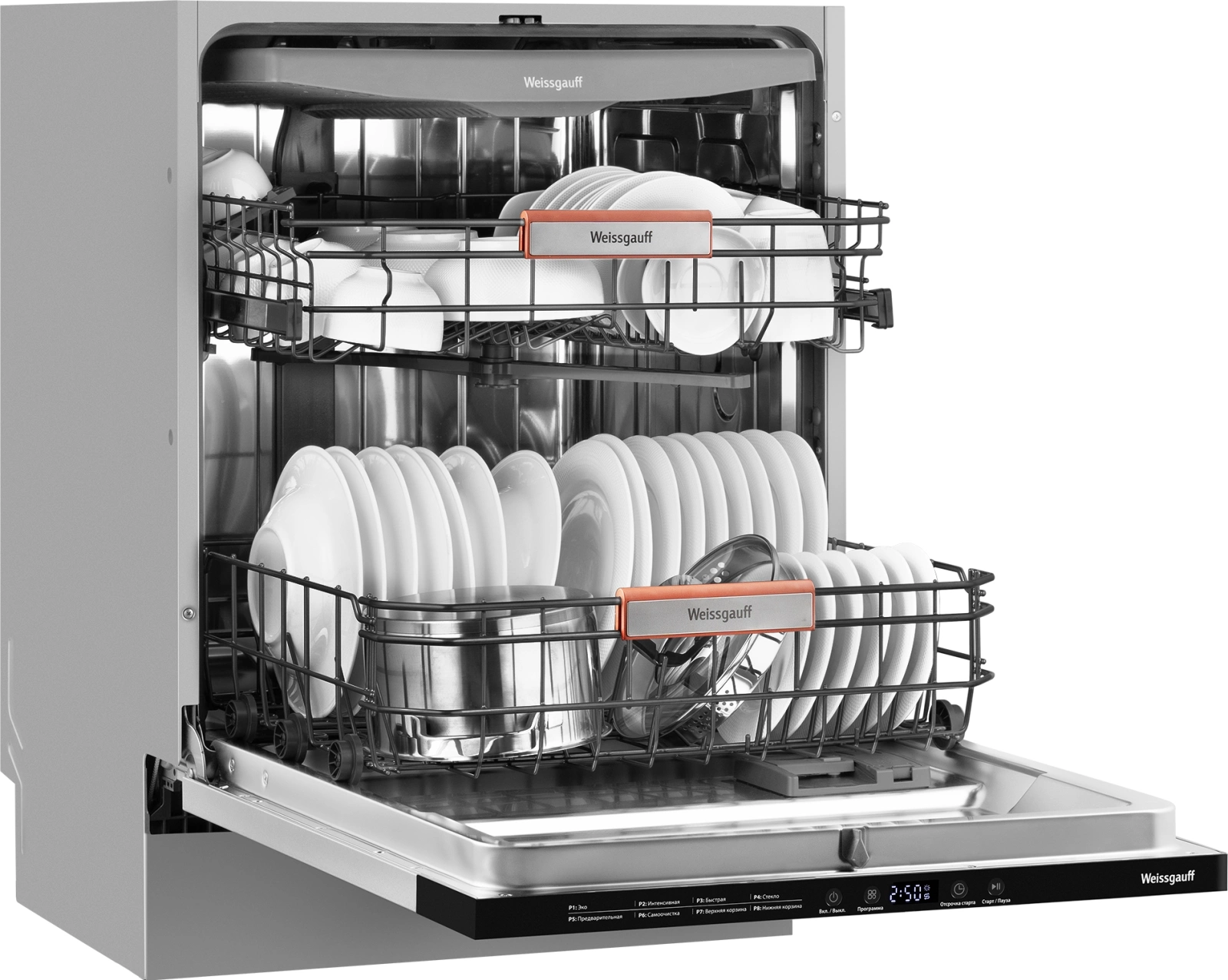 Посудомоечная машина Weissgauff BDW 6038 D Inverter Autoopen, фото 7