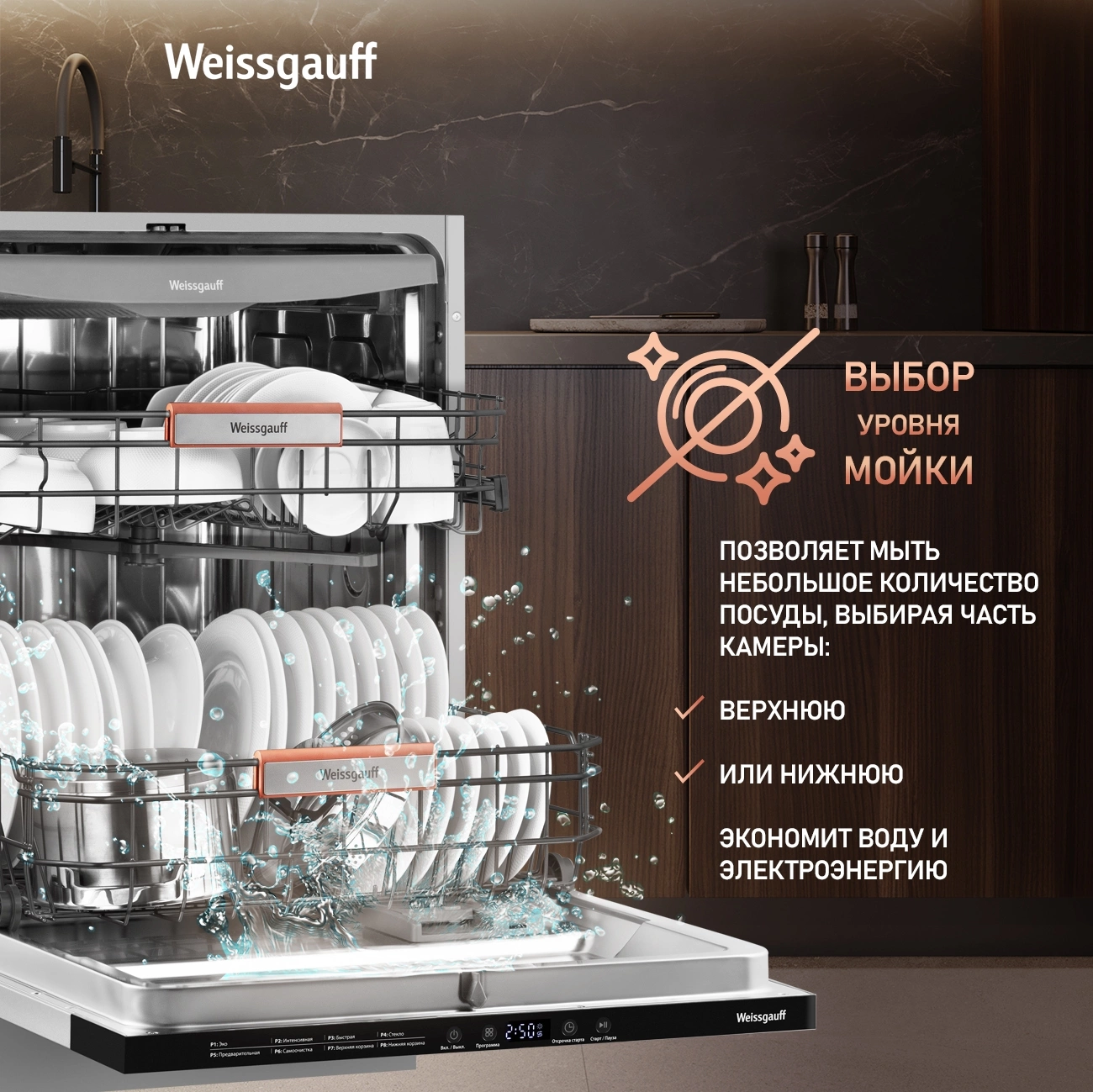 Посудомоечная машина Weissgauff BDW 6038 Infolight, фото 22