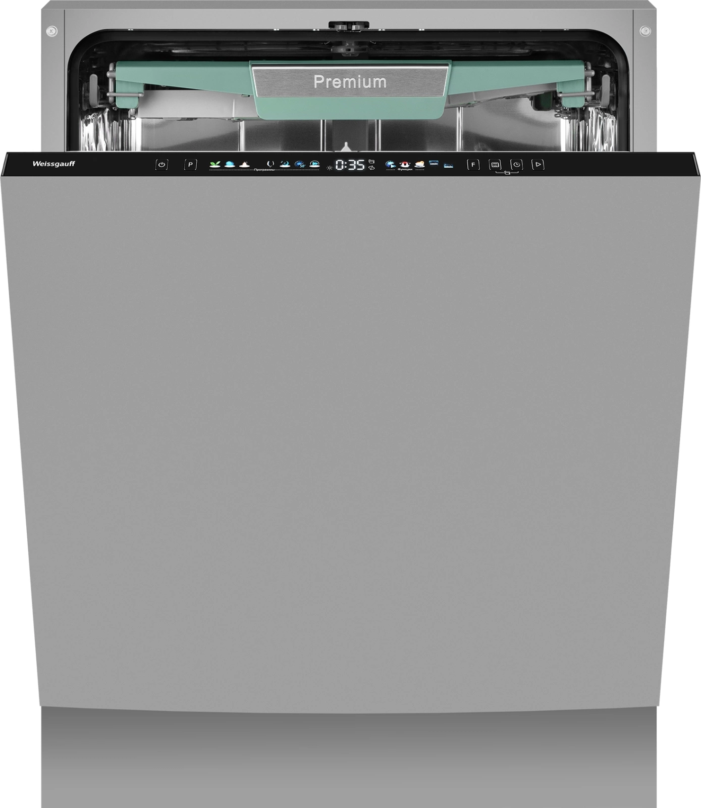 Посудомоечная машина Weissgauff BDW 6140 Real Touch DC Inverter Timer Floor, фото 2