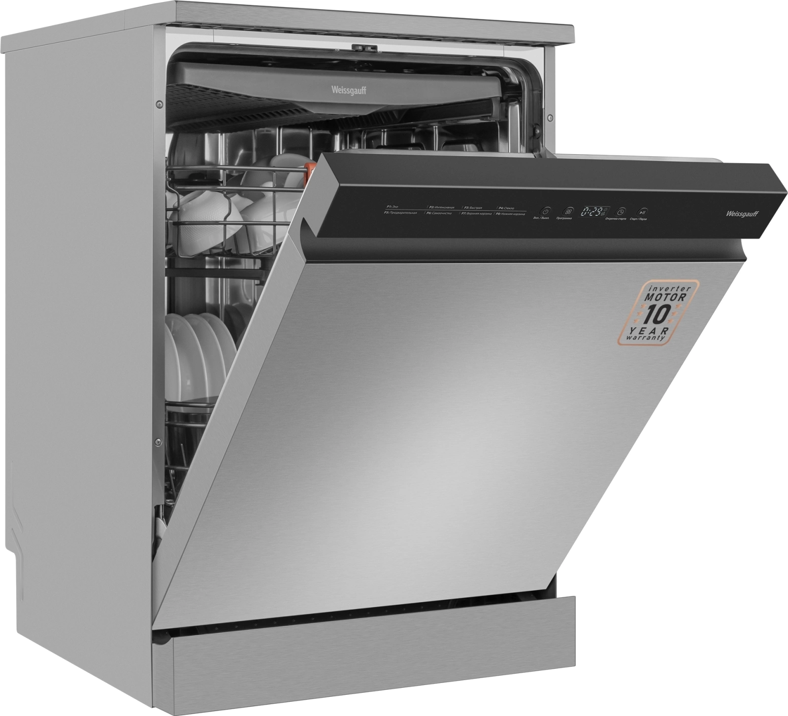 Посудомоечная машина Weissgauff DW 6038 X Inverter, фото 3