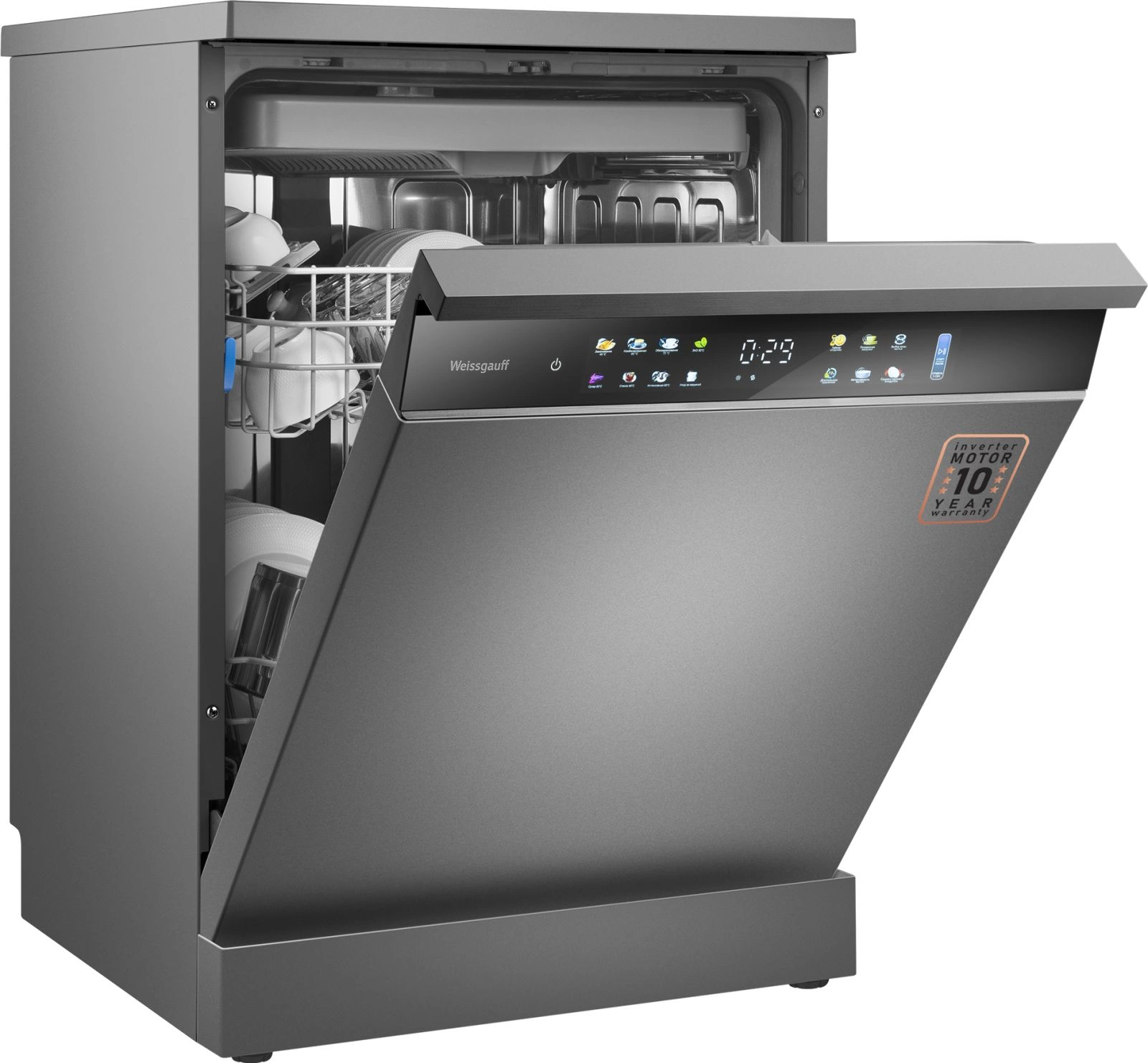 Посудомоечная машина Weissgauff DW 6138 Touch Inverter Autoopen, фото 13