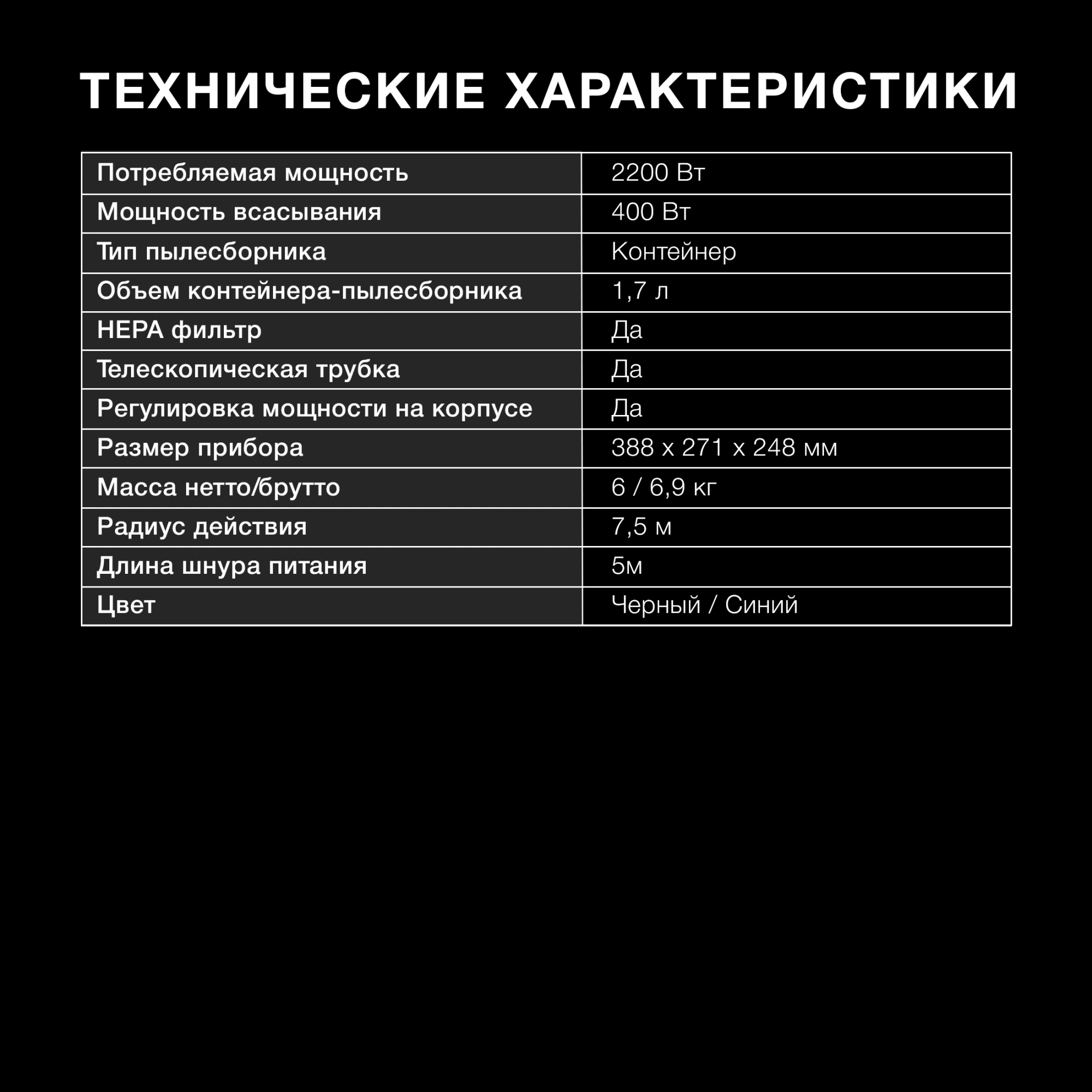 Пылесос Hyundai HYV-C2530, превью предыдущего фото
