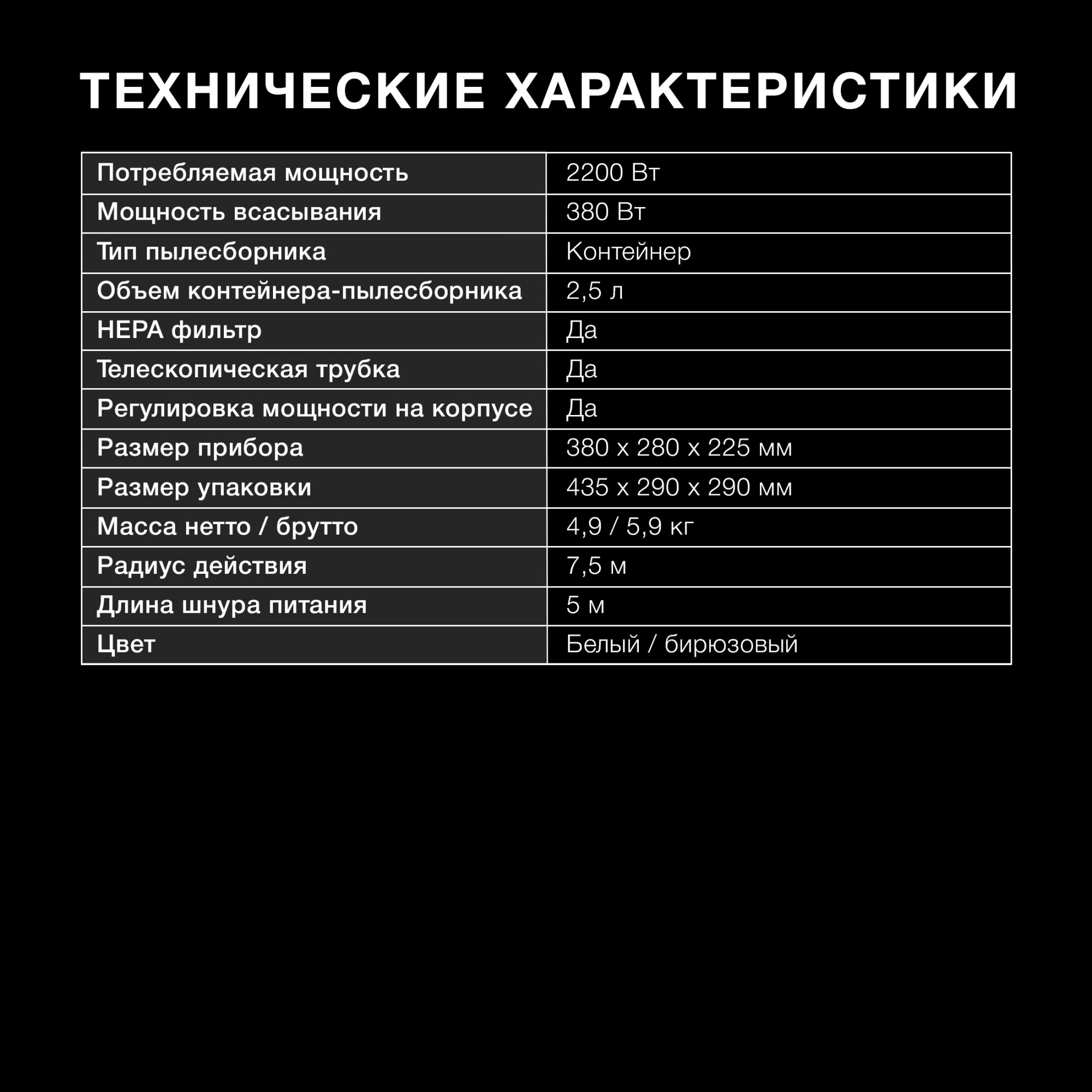 Пылесос Hyundai HYV-C3500, фото 7