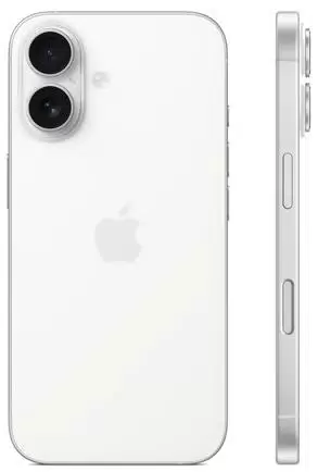 Смартфон Apple iPhone 16 128GB eSIM White, фото 2