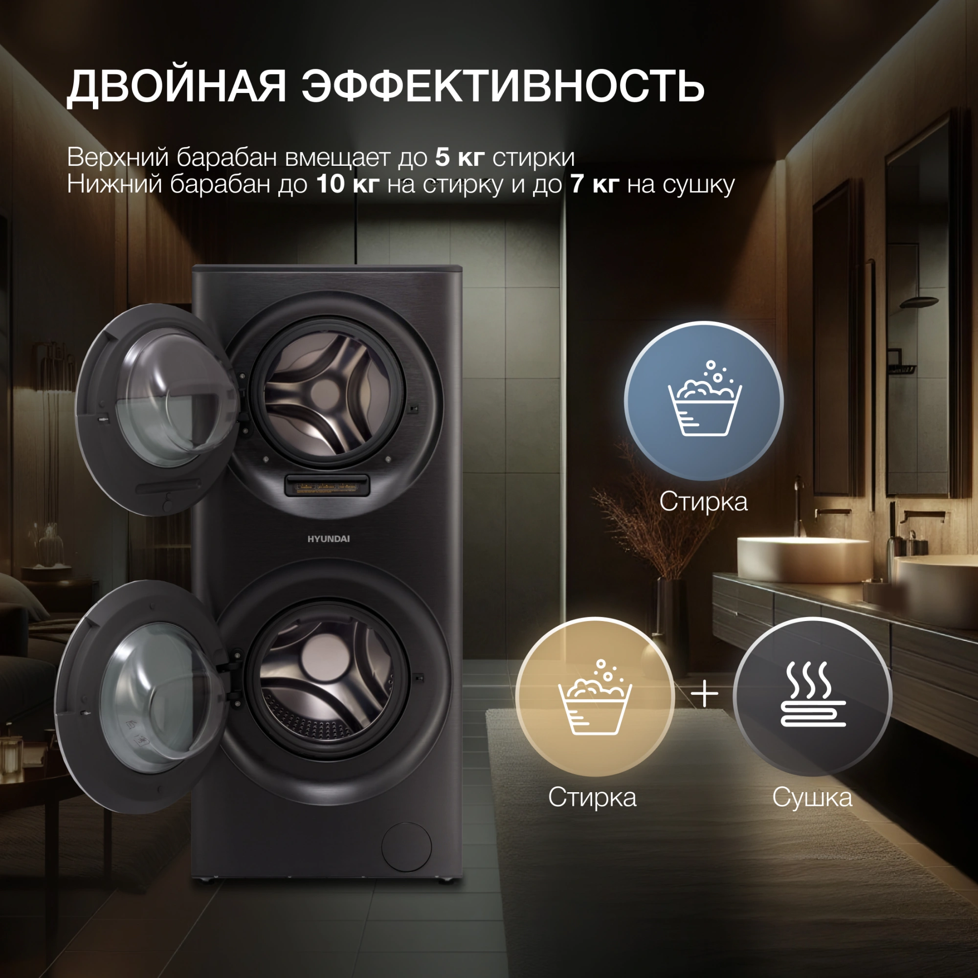 Стиральная машина Hyundai Proxima WMD9424, фото 12