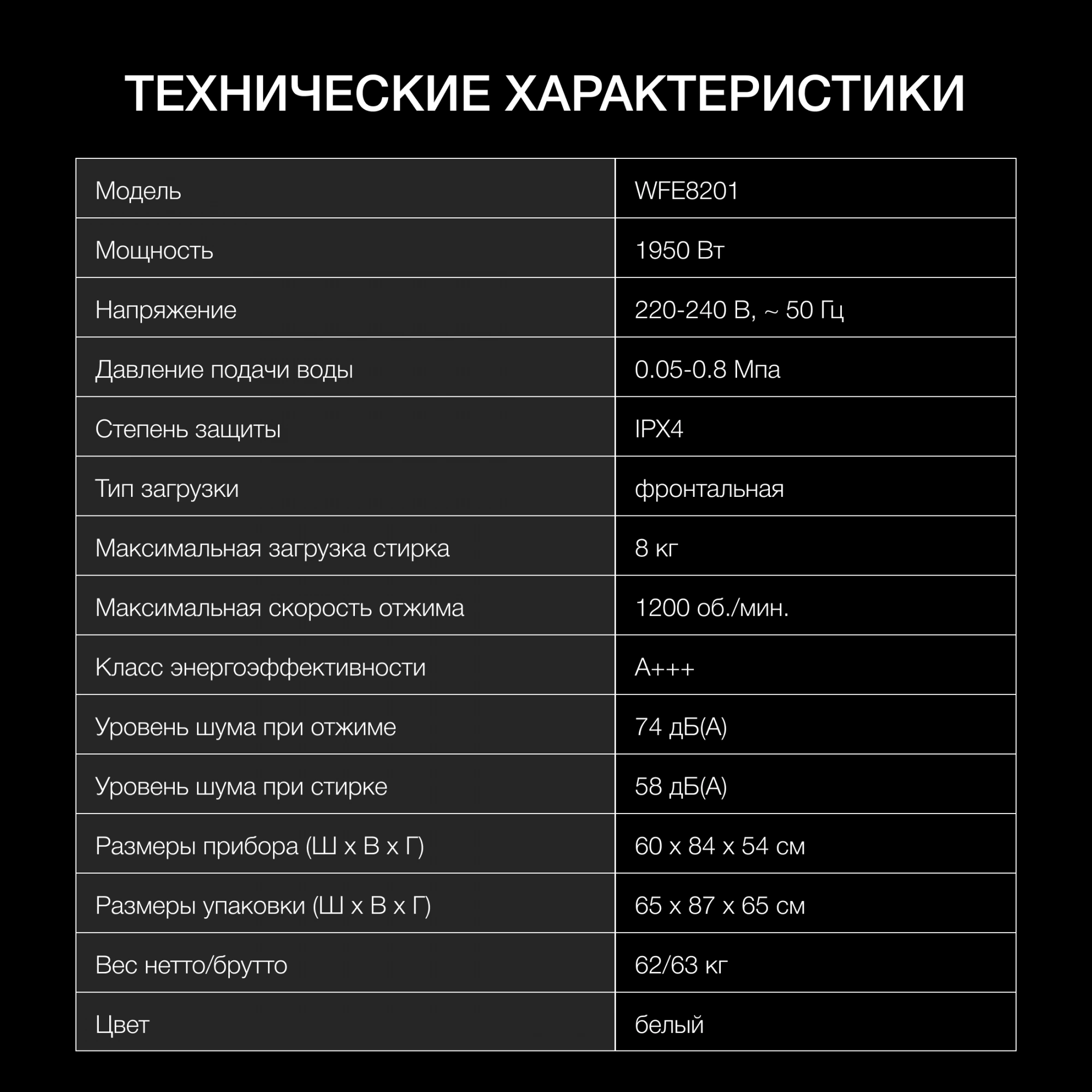Стиральная машина Hyundai WFE8201, превью предыдущего фото