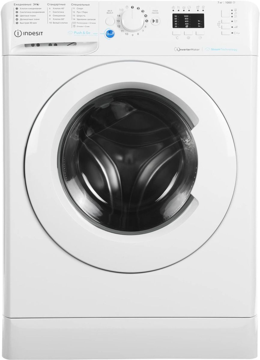 Стиральная машина INDESIT BWSA 7109 WWV RU 869895600070