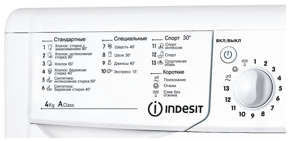 Стиральная машина Indesit IWUB 4105, превью предыдущего фото