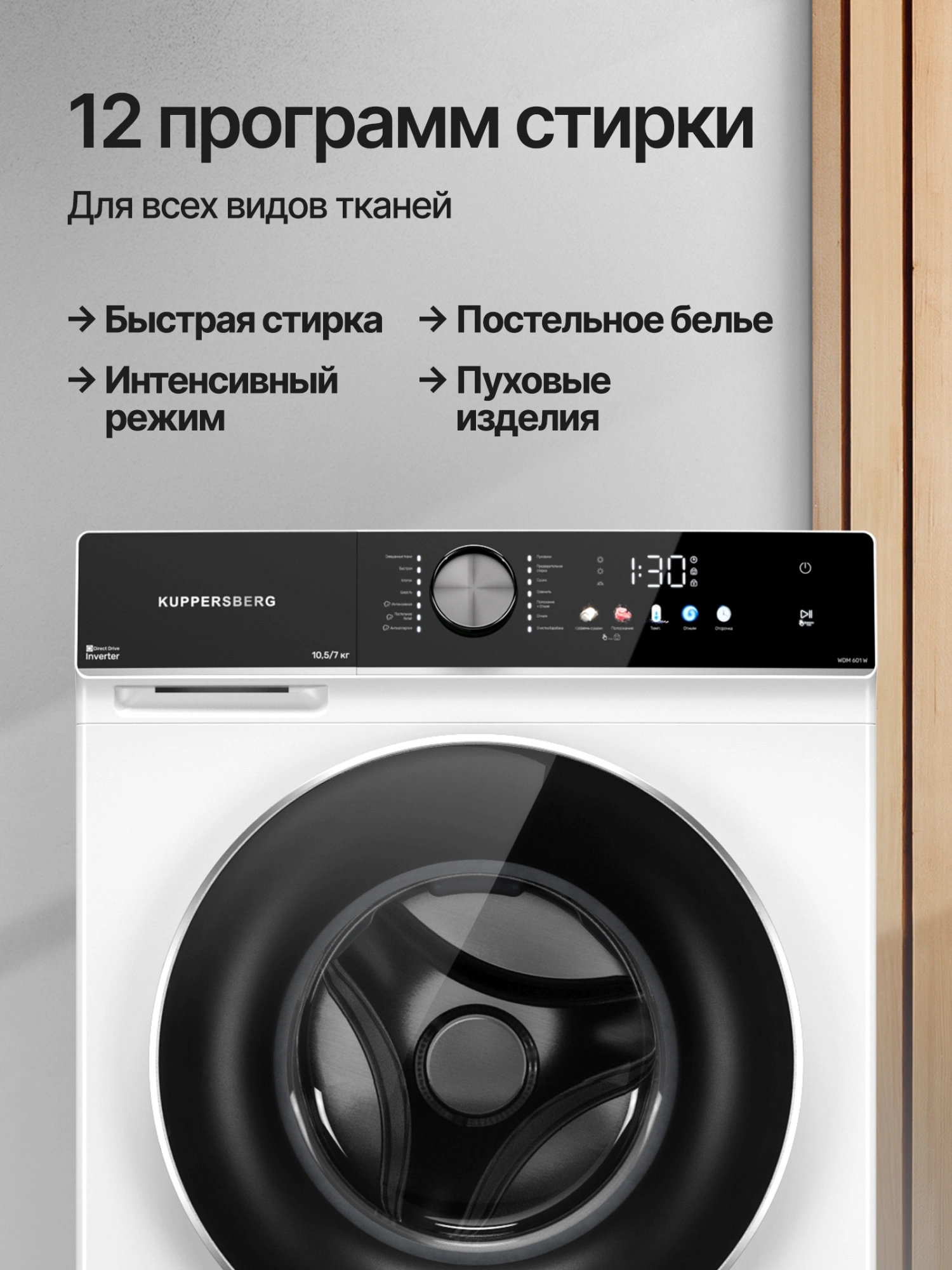 Стиральная машина Kuppersberg High-Tech WDM 601 W, фото 10